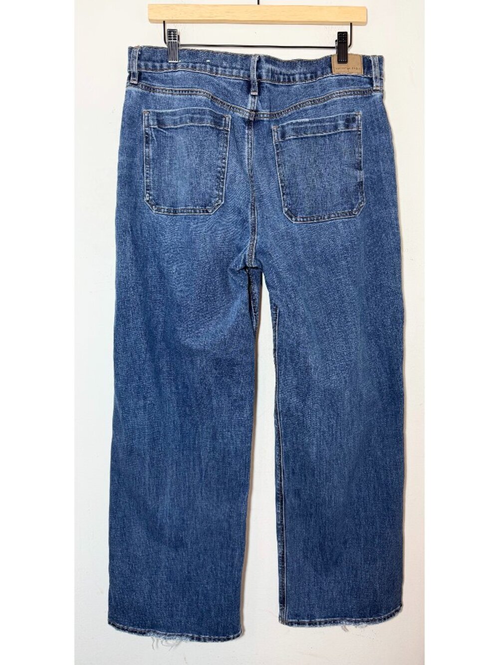 American Eagle Stovepipe Stretch Jeans Size 14 Regular Medium Wash Denim - Picture 5 of 10